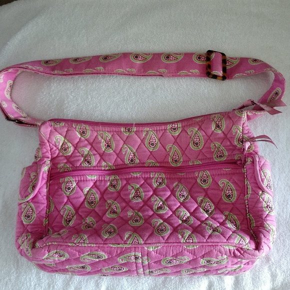 Vera Bradley Handbags - Vera Bradley Pink & Green Paisley Purse